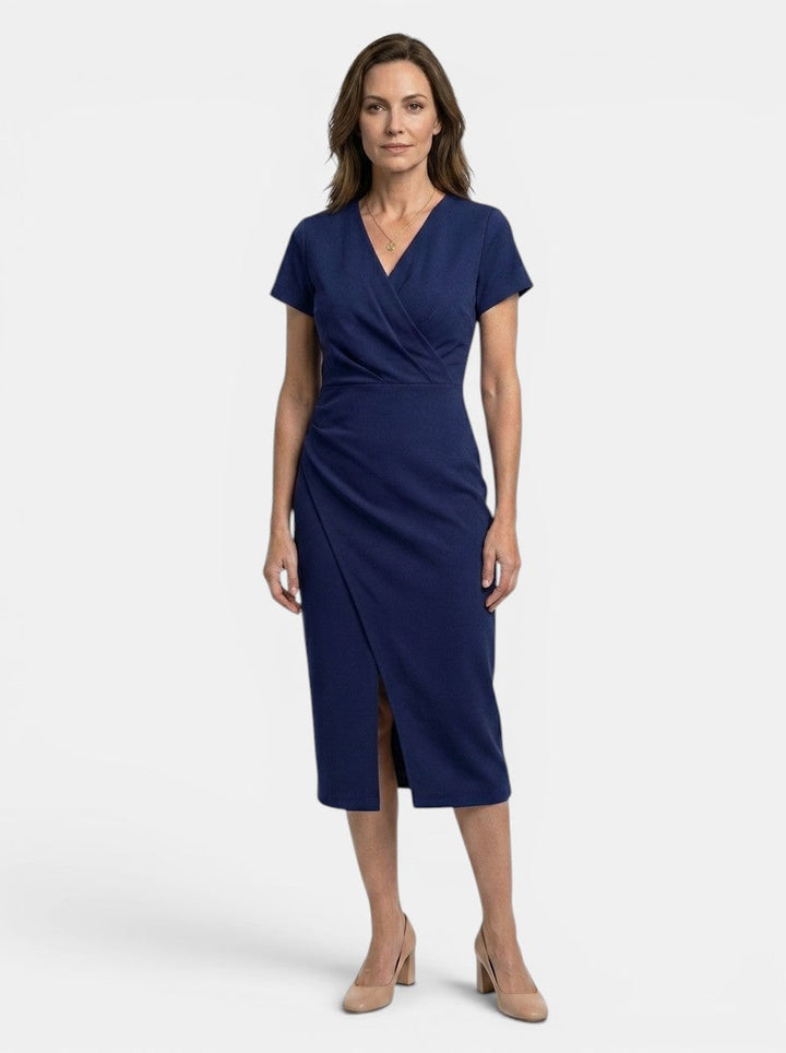 Marisha — Vibrant Cotton Maxi Dress With Flowing Wrap Style Summer Design