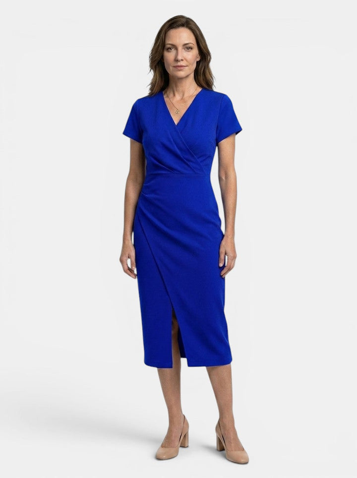 Marisha — Vibrant Cotton Maxi Dress With Flowing Wrap Style Summer Design